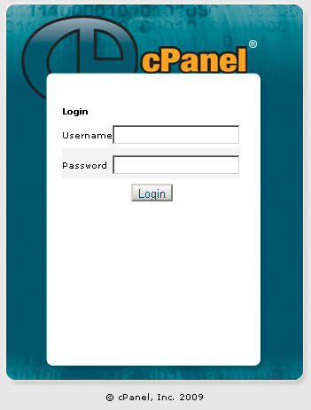 Вход в cPanel